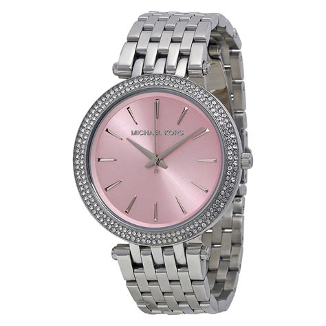 pink face watch michael kors|women pink mk watch.